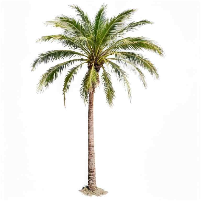 透明背景 PNG,透明背景 PNG, 自然, 棕榈树, 树, 棕榈树, 白色背景, 简单的背景, 植物